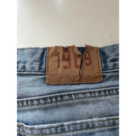 Gap Jeans 1969 Mens 34X32 Blue Denim Straight Medium Wash Streetwear Work Casual - Picture 6 of 12
